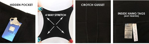 Hi Curvy Plus Size Women Buttery Soft Capri Activewear Leggings