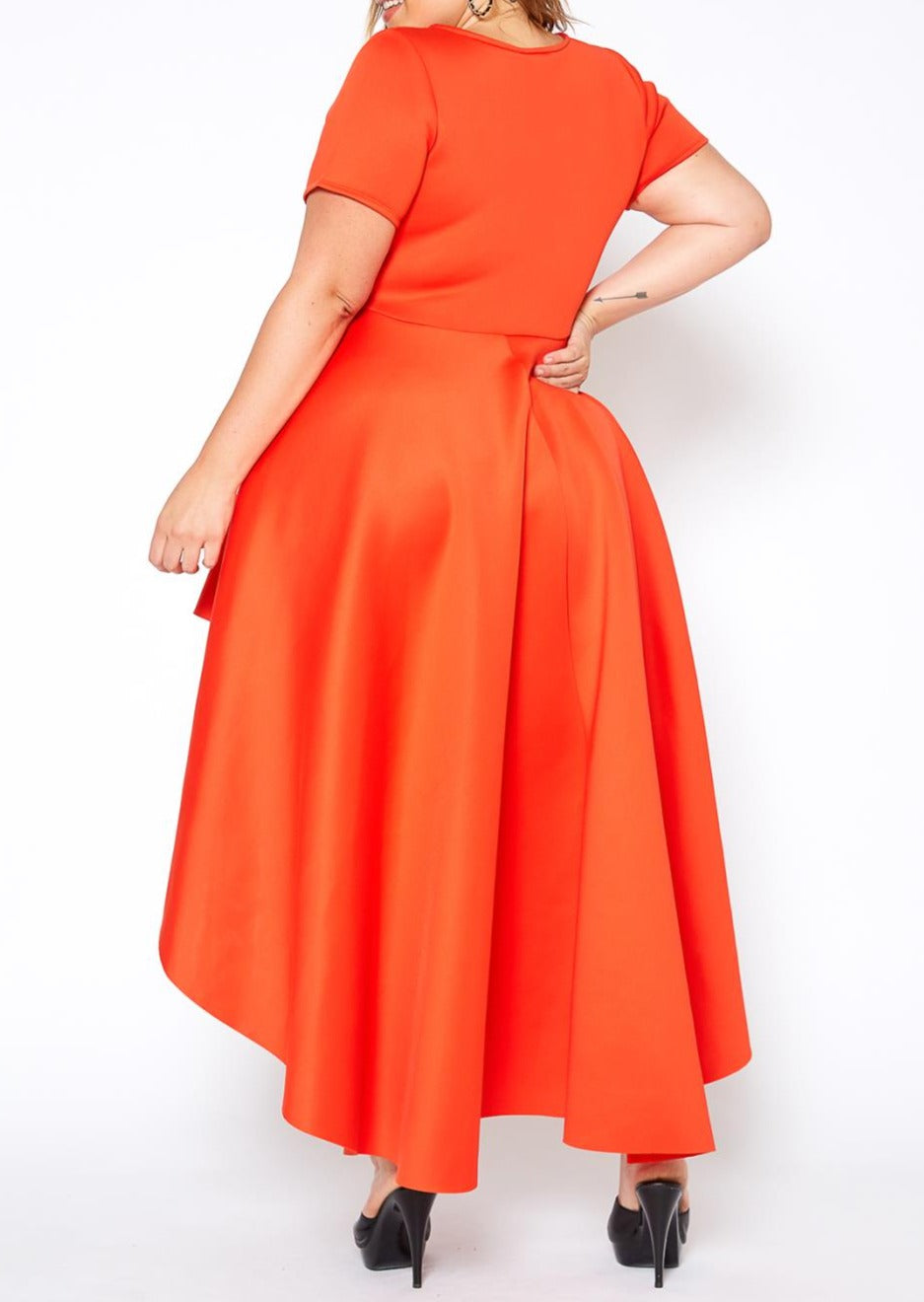 Hi Curvy Plus Size Women Flattering High Low Maxi Dress