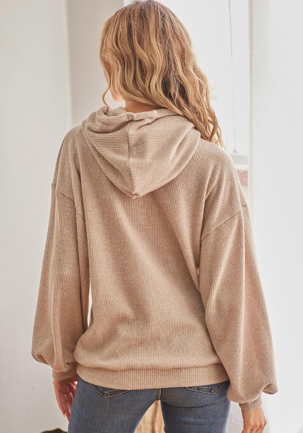 HI Curvy Fashion Casual Knitwear Hoodie