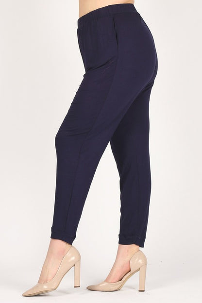 HI Curvy Plus Size Women High Waist Loose fit Pants