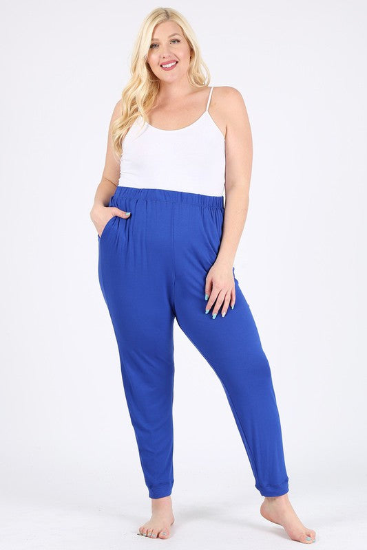 HI Curvy Plus Size Women High Waist Loose fit Pants