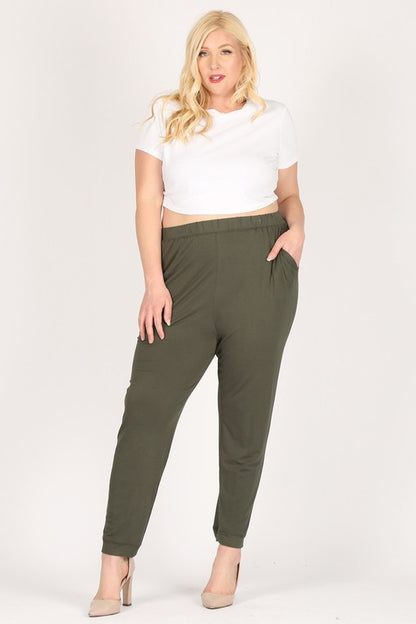 HI Curvy Plus Size Women High Waist Loose fit Pants