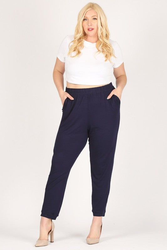 HI Curvy Plus Size Women High Waist Loose fit Pants