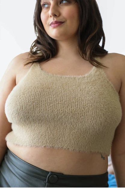 Hi Curvy Plus Size Women Racerback Cozy Lounge Brami