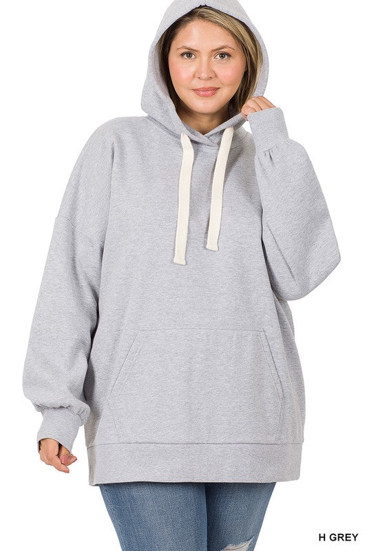 Hi Curvy Plus Size Women Oversized Hoodie Longline Sweatshirt