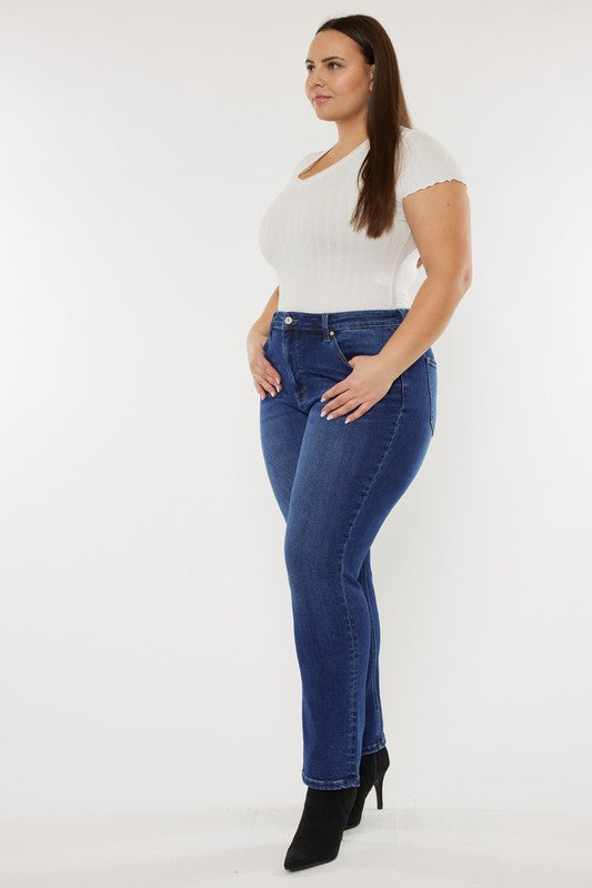 HI Curvy Plus Size Women Open Pack Slim Straight Jeans