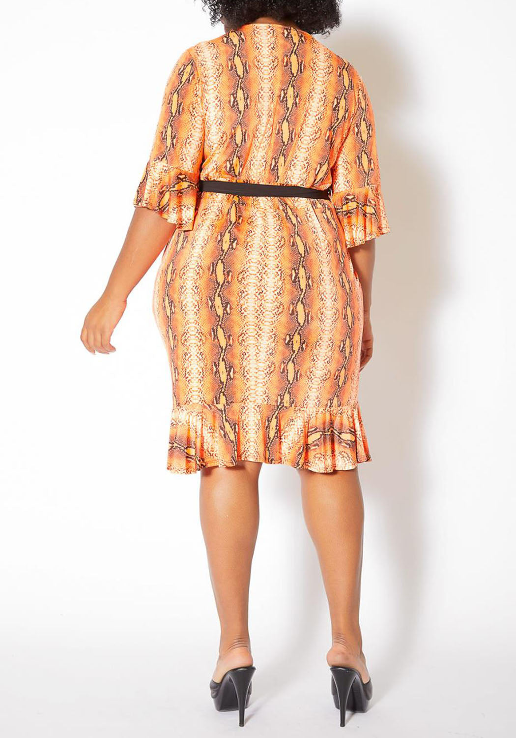 HI Curvy Plus Size Women Slit Details Mini Dress Made in USA