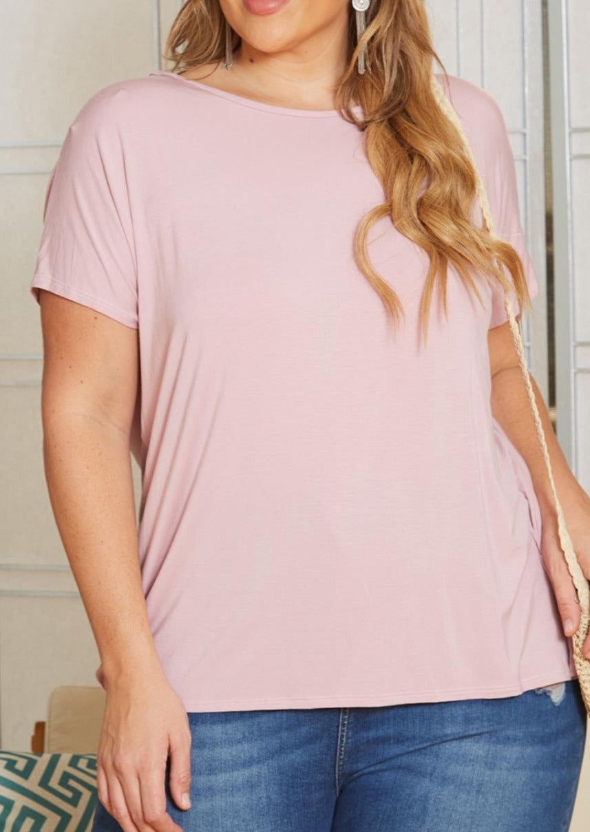 Hi Curvy Plus Size Women Plus Size Cross Lace Open Back Design Shirt