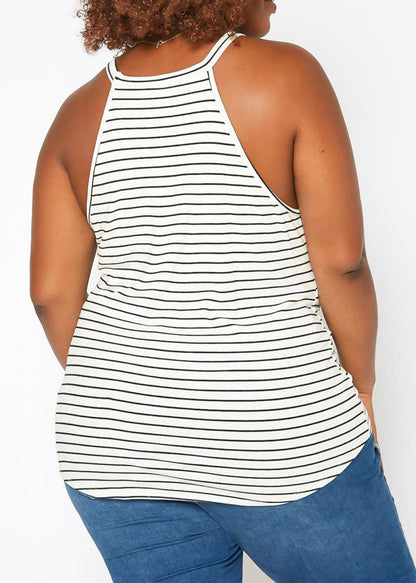 HI Curvy Plus Size Women Striped Cami Top Made in USA