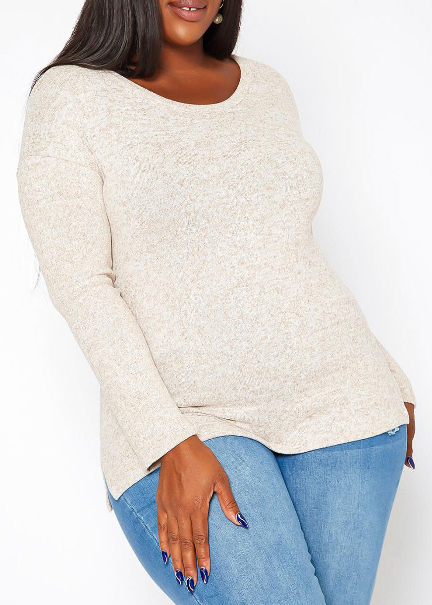 HI Curvy Plus Size Women's Long Sleeve Sweatshirts