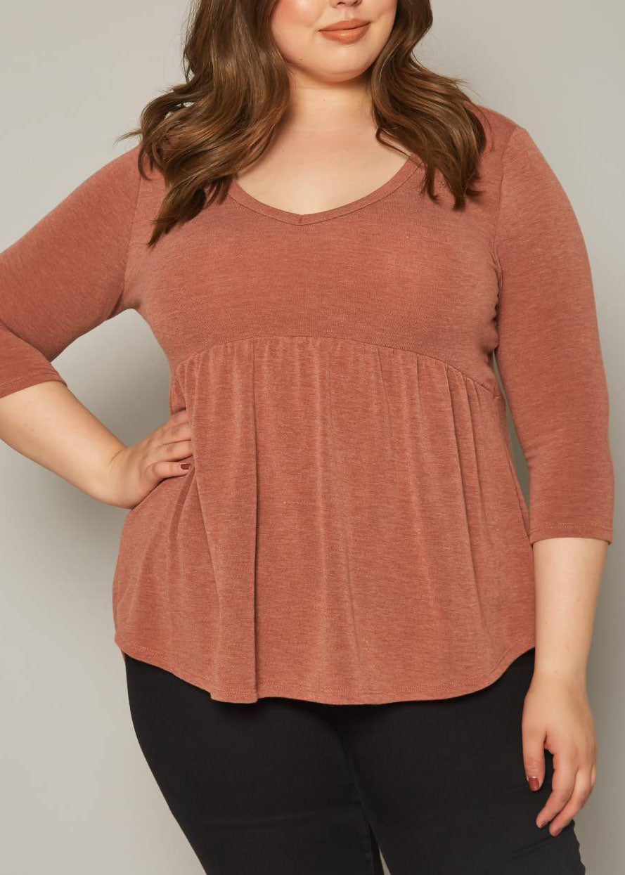 Hi Curvy Plus Size Women Peplum Flare Sweatshirts Made In USA