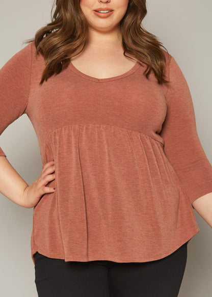 Hi Curvy Plus Size Women Peplum Flare Sweatshirts Made In USA