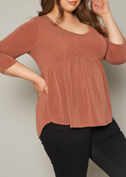 Hi Curvy Plus Size Women Peplum Flare Sweatshirts Made In USA