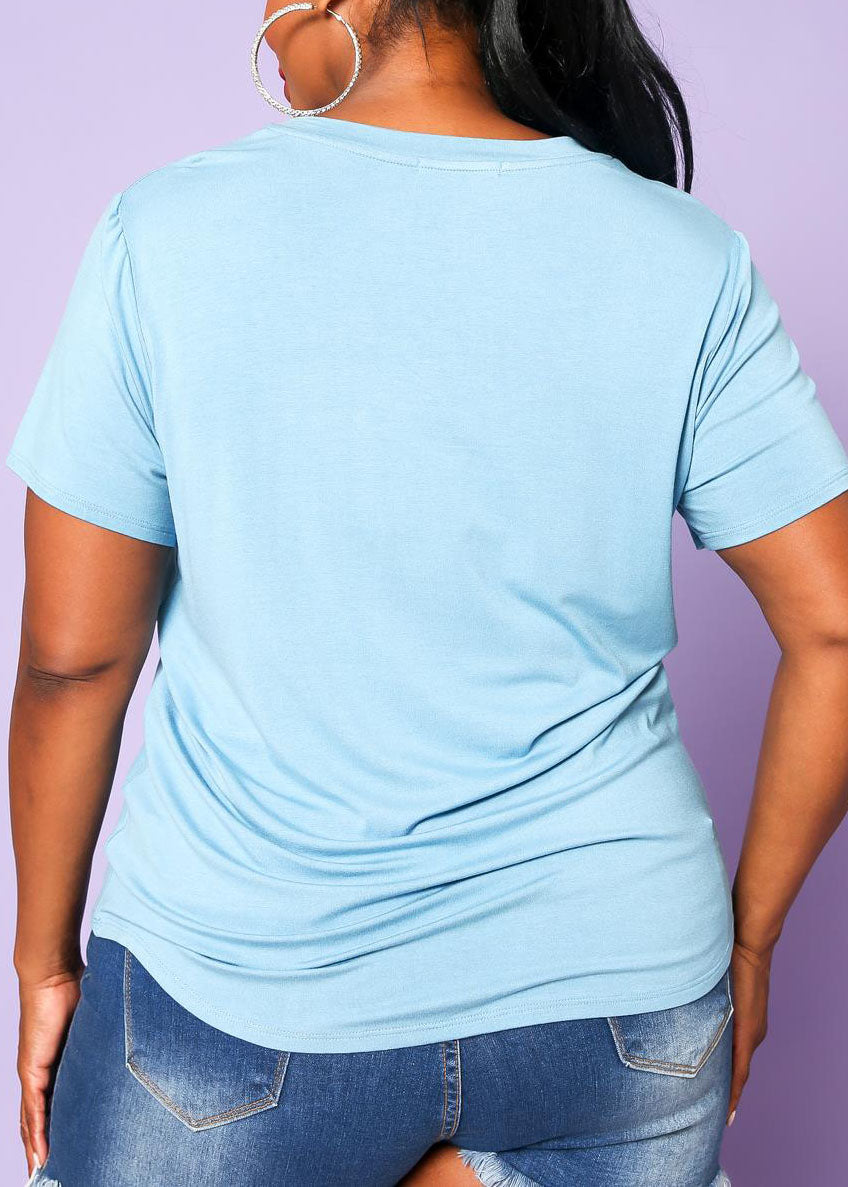 Hi Curvy Plus Size Women Casual T-Shirt Made in USA