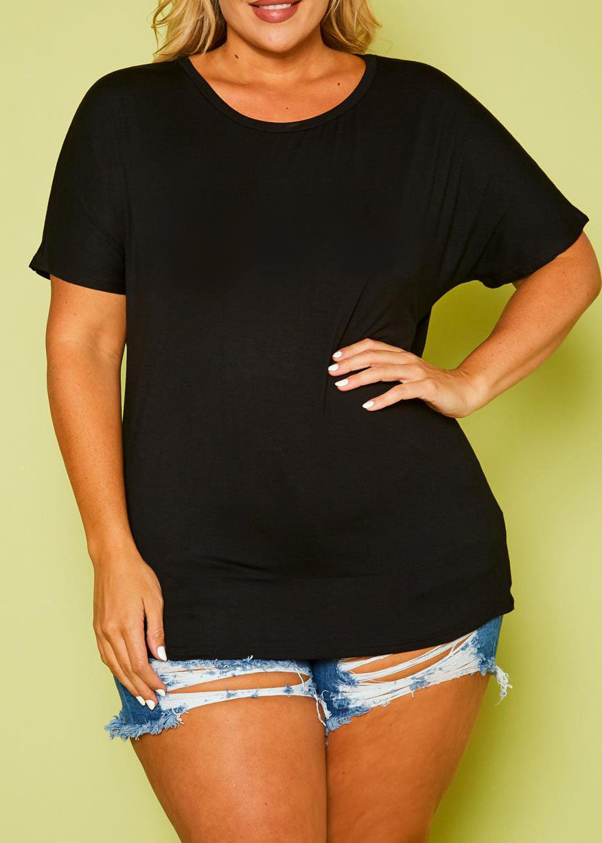 Hi Curvy Plus Size Women Relaxed Fit T-Shirts