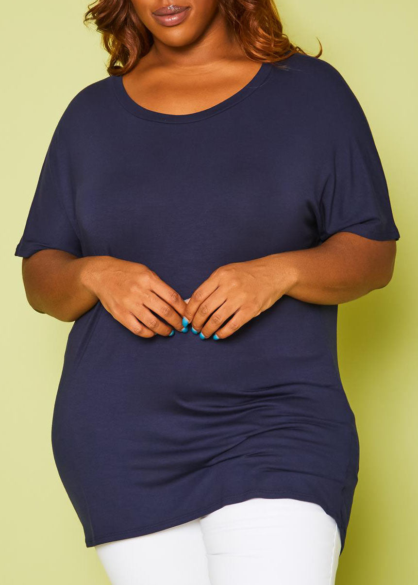 Hi Curvy Plus Size Women Relaxed Fit T-Shirts