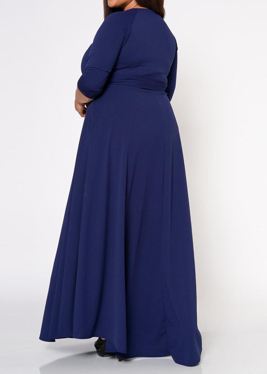 Hi Curvy Plus Size Women Effortless Fit & Flare Maxi Dress