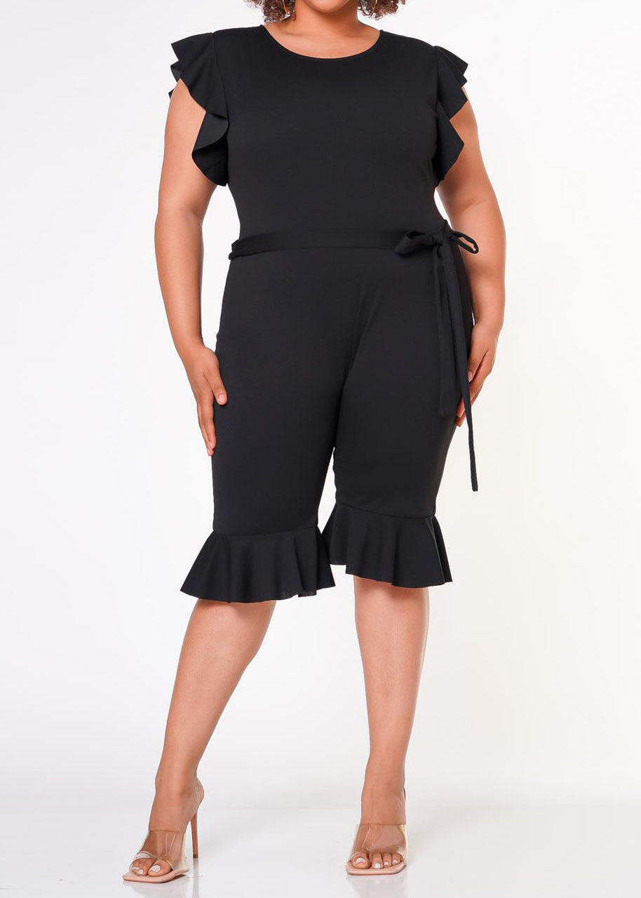 HI Curvy Plus Size Women Occasional Biker Romper Made In USA