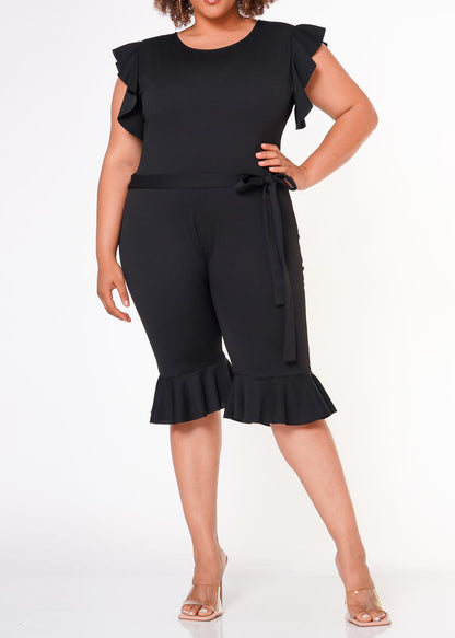 HI Curvy Plus Size Women Occasional Biker Romper Made In USA