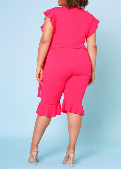 HI Curvy Plus Size Women Occasional Biker Romper Made In USA