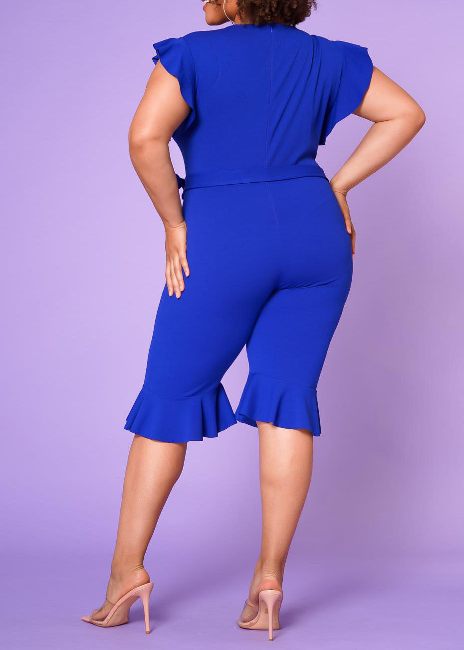 HI Curvy Plus Size Women Occasional Biker Romper Made In USA