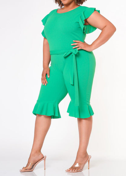 HI Curvy Plus Size Women Occasional Biker Romper Made In USA