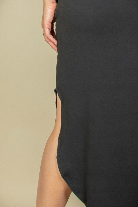 Hi Curvy Plus Size Women Hidden Pocket Batwing Sleeve V Neck Long Dress