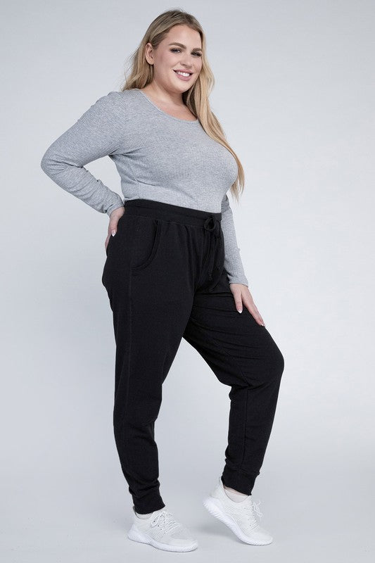 HI Curvy Plus Size Women Drawstring Jogger