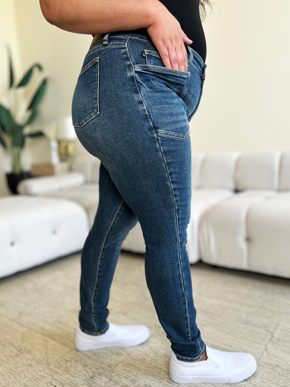 Full Size Women High Waist Skinny Jeans