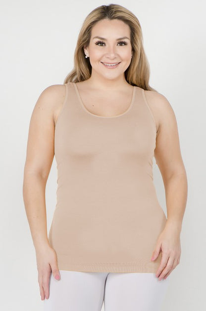 Womens Seamless Tank Top - PLUS SIZE