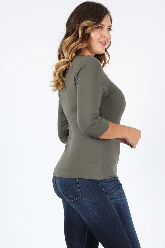 Hi Curvy Plus Size Women Waist Tie Ruched Shirts