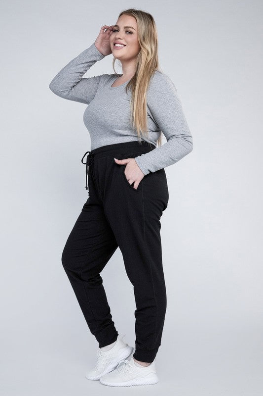 HI Curvy Plus Size Women Drawstring Jogger