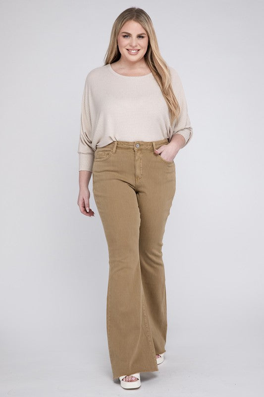 Plus Size High Rise Super Flare Jeans