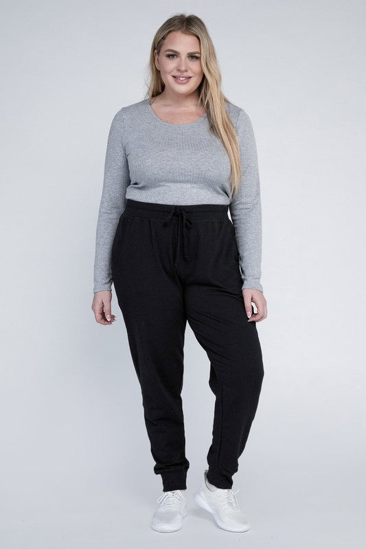 HI Curvy Plus Size Women Drawstring Jogger